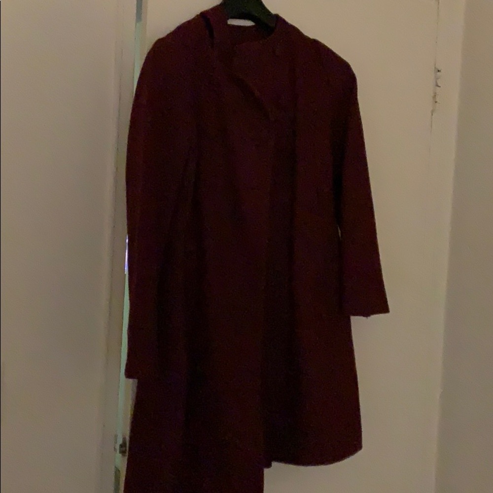 Maroon Pea Coat